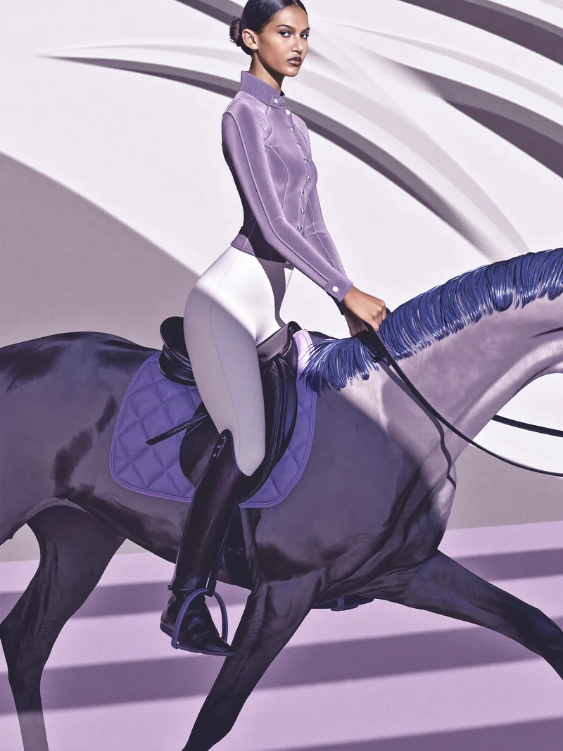 Illustration conceptuelle d'une première rencontre avec le poney